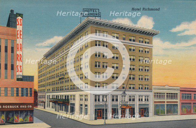 Hotel Richmond, Augusta, Georgia, 1943. Artist: Unknown