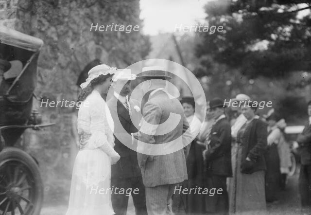 Clarence Mackay and daughter, 1915. Creator: Bain News Service.