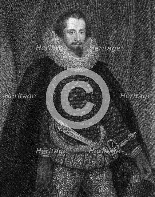 Robert Devereux, 2nd Earl of Essex (1566-1601), 1824.Artist: W Freeman