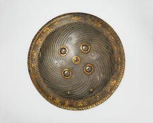 Shield with Hunting and Landscape Vignettes, India, second half 17th century. Creator: Unknown.