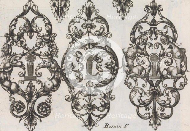 Diverses Pieces de Serruriers, page 5 (recto), ca. 1663. Creator: Jean Berain.