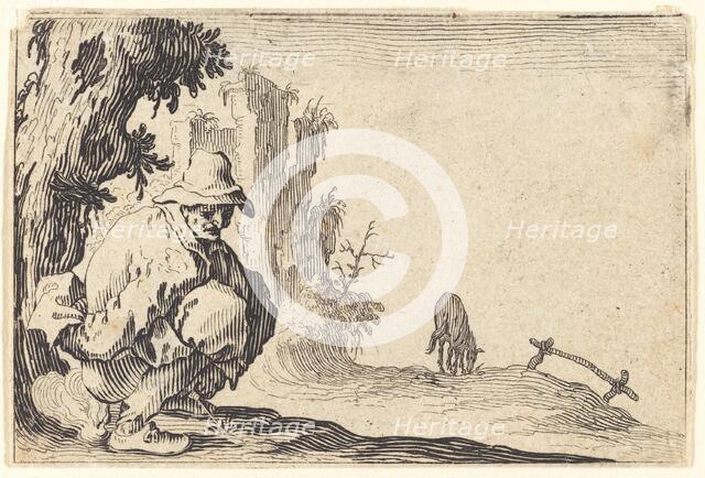 Peasant Defecating, c. 1622. Creator: Jacques Callot.