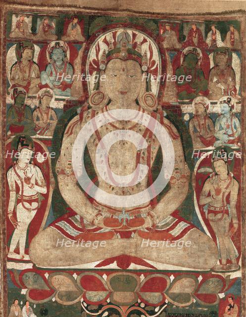 The Buddha Amitayus Attended by Bodhisattvas, 11th or early 12th century. Creator: Unknown.