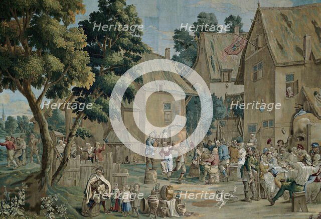 Village Fete (Saint George's Fair), from a Teniers series, Brussels, c. 1710.  Creator: Unknown.