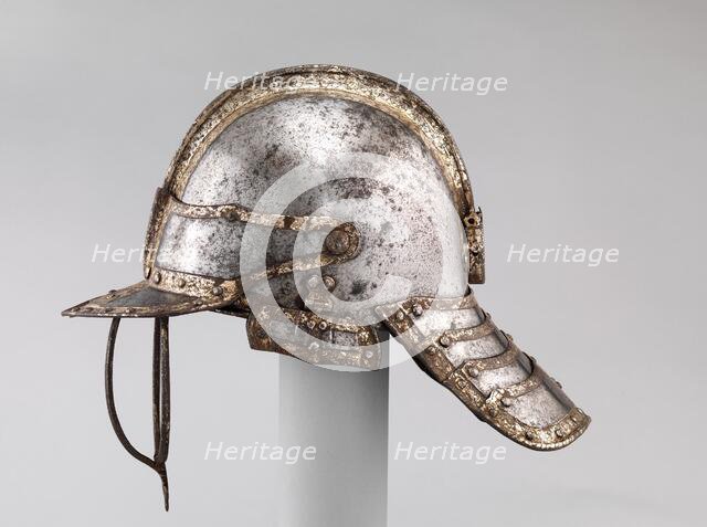 Helmet for a Harquebusier, British, London or Greenwich, ca. 1630-40. Creator: Royal Workshops at Greenwich.