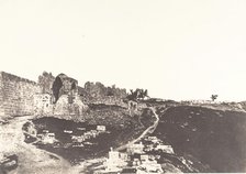 Jérusalem, Côté Est de Jérusalem, 1854. Creator: Auguste Salzmann.
