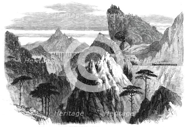 The Great Semmering Railway - the Weinzettelwand Tunnel, 1860. Creator: Unknown.