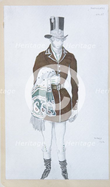 Costume design for the ballet Les Papillons by Robert Schumann, 1912. Artist: Bakst, Léon (1866-1924)