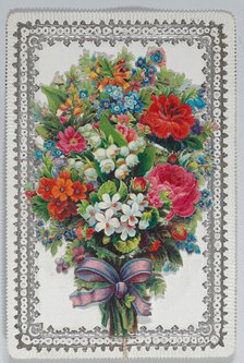 Valentine - Mechanical bouquet, holidays, wedding, ca. 1875., ca. 1875. Creator: Anon.