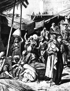 'Market at Tantah, Egypt', 1880. Artist: Unknown