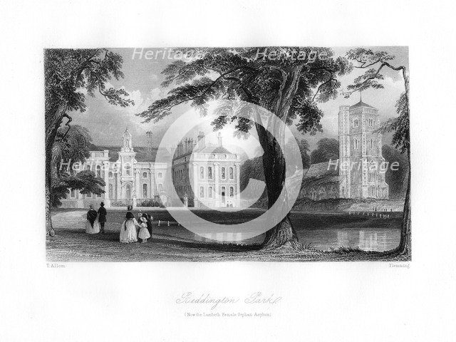 'Beddington Park', 19th century.Artist: Flemming