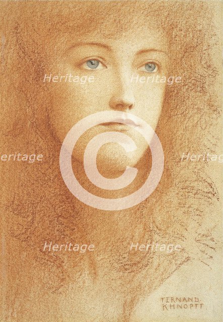 A Young Englishwoman. Artist: Khnopff, Fernand (1858-1921)