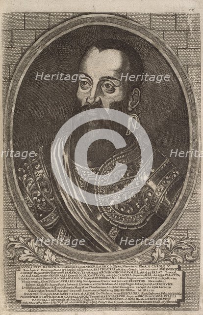 Mikolaj "the Black" Radziwill (1515-1565), Grand Hetman of Lithuania. From: Icones Familiae Ducalis