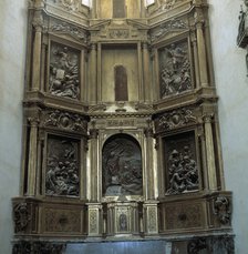 Main altarpiece of the Church of the Convent of San Isidoro del Campo in Santiponce (Sevilla), 16…