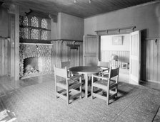 Smoking room, Paul Smith's casino, Adirondack Mountains, between 1900 and 1905. Creator: Unknown.