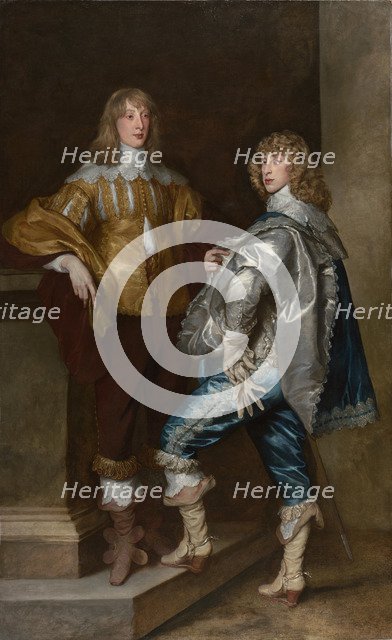 Lord John Stuart and his Brother, Lord Bernard Stuart, ca 1638. Artist: Dyck, Sir Anthonis, van (1599-1641)
