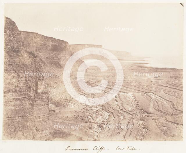 Dunraven Cliffs - Low Tide, 1853-1856. Creator: John Dillwyn Llewelyn.
