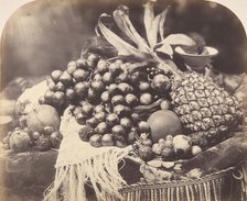 Still Life with Fruit, 1860. Creator: Roger Fenton.