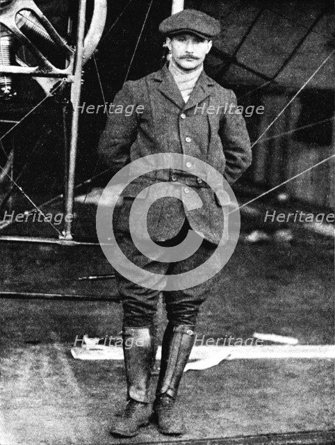 Henri Salmet, the great Bleriot pilot, at Hendon, London, 1912 (1933).  Artist: Flight Photo.
