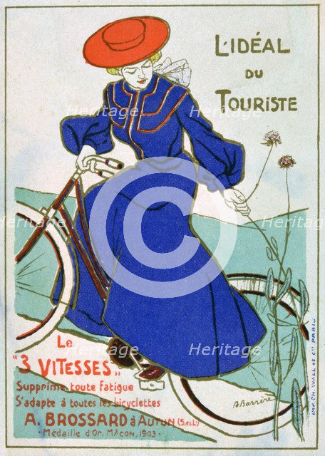 The ideal tourist bike, Brossard, 3 speeds, 1903. Artist: Unknown