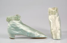 Evening boots, American, 1850-65. Creator: Unknown.