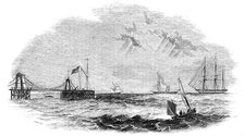 The "John O'Gaunt" being towed to destruction, 1844. Creator: Unknown.