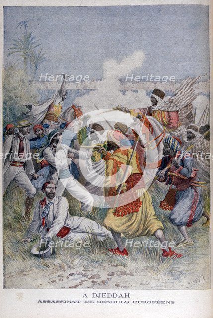 Assassination of the european consuls, Djeddah, 1895. Artist: Henri Meyer