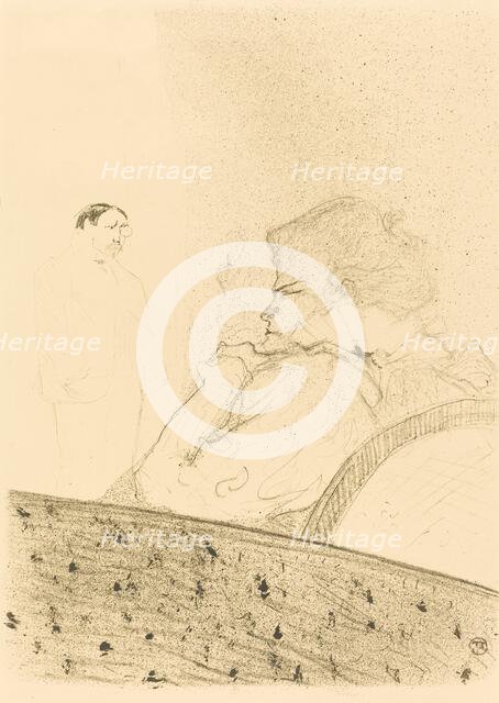 Brandes in His Box (Brandès dans sa loge), 1894. Creator: Henri de Toulouse-Lautrec.