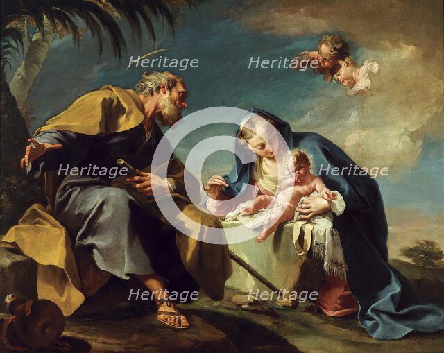 Rest on the Flight into Egypt, 1725. Creator: Giovanni Battista Pittoni the Younger.