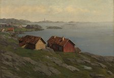 Landscape at the Coast, 1879. Creator: Betzy Rezora Berg.