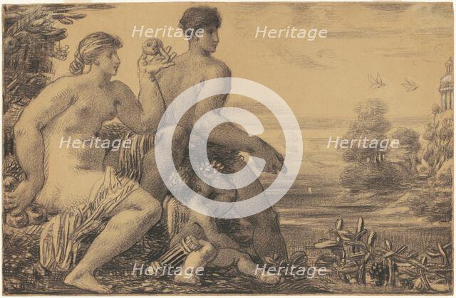 Venus, Mars, and Cupid, 1860s-1870s. Creator: William P. Babcock.