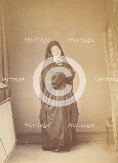 Sèriè à la Ristori, 1860s. Creator: Pierre-Louis Pierson.