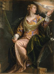 Saint Catherine of Alexandria in Prison, ca. 1580-85. Creator: Paolo Veronese.