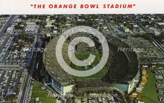 Orange Bowl Stadium, Miami, Florida, USA, 1958. Artist: Unknown