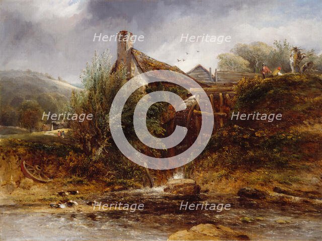 Old Water Mill, North Wales, 1830-1860. Creator: William Roberts.