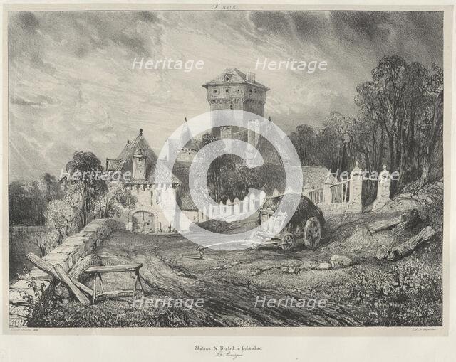 Château de Pesteil à Polminhac, 1832. Creator: Godefroy Engelmann.