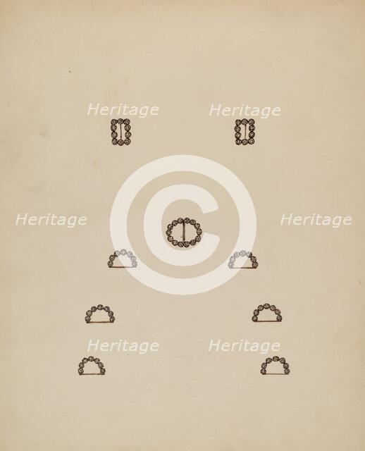 Slides and Buckles, 1935/1942. Creator: Mary Fitzgerald.