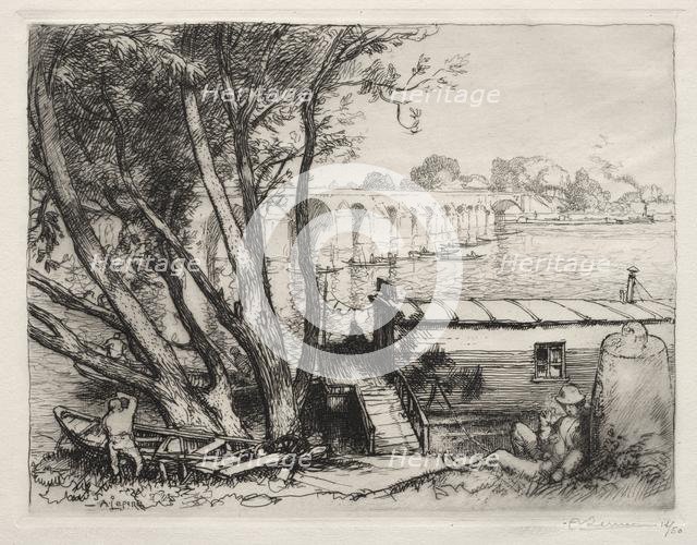 Le Pont de Poissy, 1917. Creator: Auguste Louis Lepère (French, 1849-1918).