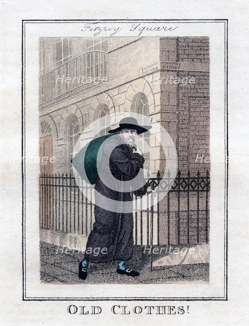 'Old Clothes!', Fitzroy Square, London, 1805. Artist: Unknown