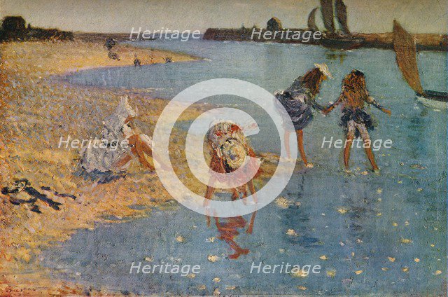 'Children Paddling', 1891 (1930). Artist: Philip Wilson Steer.