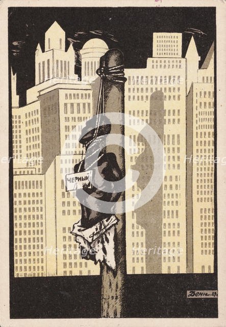 The Democracy of Mr. Lynch , End 1930s. Creator: Deni (Denisov), Viktor Nikolaevich (1893-1946).