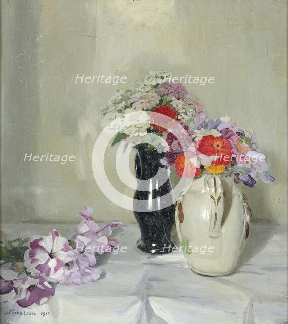 Zinnias, 1911. Creator: William Nicholson.