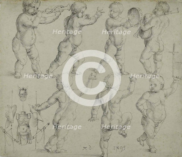 Putti, 1495. Creator: Dürer, Albrecht (1471-1528).