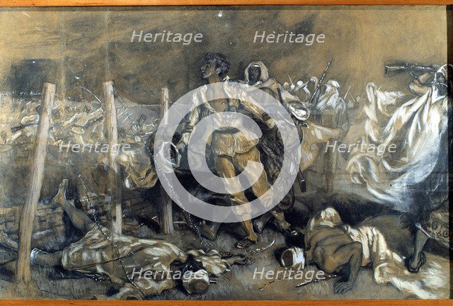 Luis Noval Serrano, hero of the Morocco war, 1909.