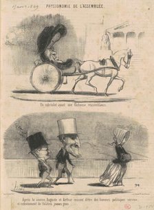 Un cabriolet ayant une facheuse ressemblance ..., 19th century. Creator: Honore Daumier.