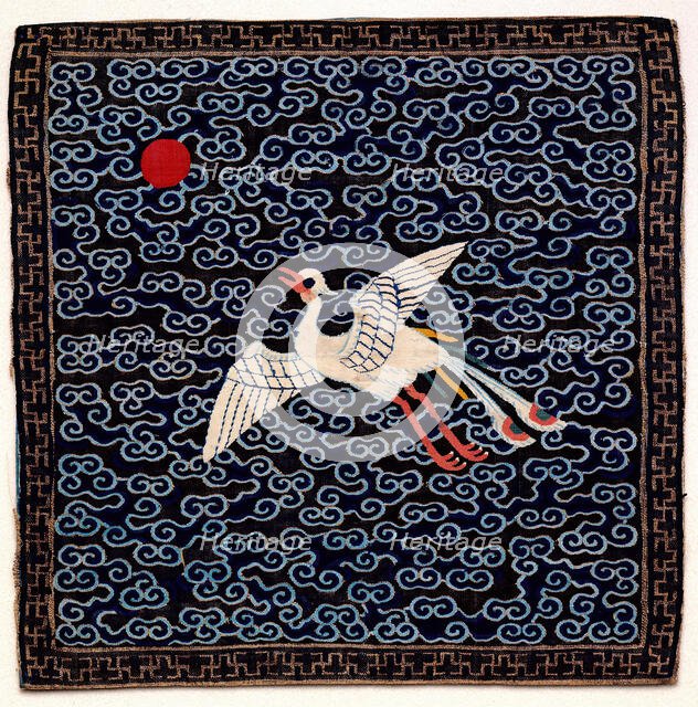 Rank Insignia, Ninth Degree Civil, Paradise Flycatcher, about 1880. Creator: Unknown.