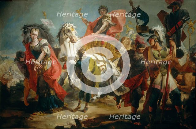 The Triumph of Aurelian. Creator: Tiepolo, Giambattista (1696-1770).