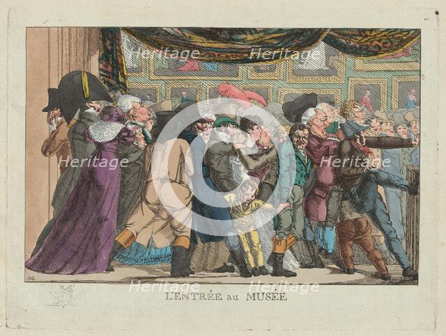 L'entrée au musée (Entrance to the Museum), 1808. Creator: Unknown.