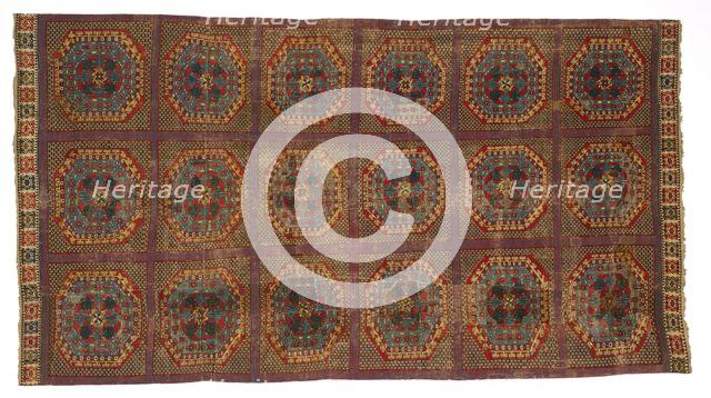 Spanish Carpet with a Turkish Pattern, c. 1450-1500. Creator: Unknown.