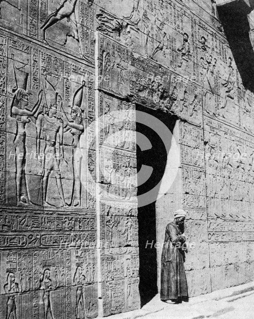 Temple of Horus, Edfou, Egypt, 1935. Artist: Unknown